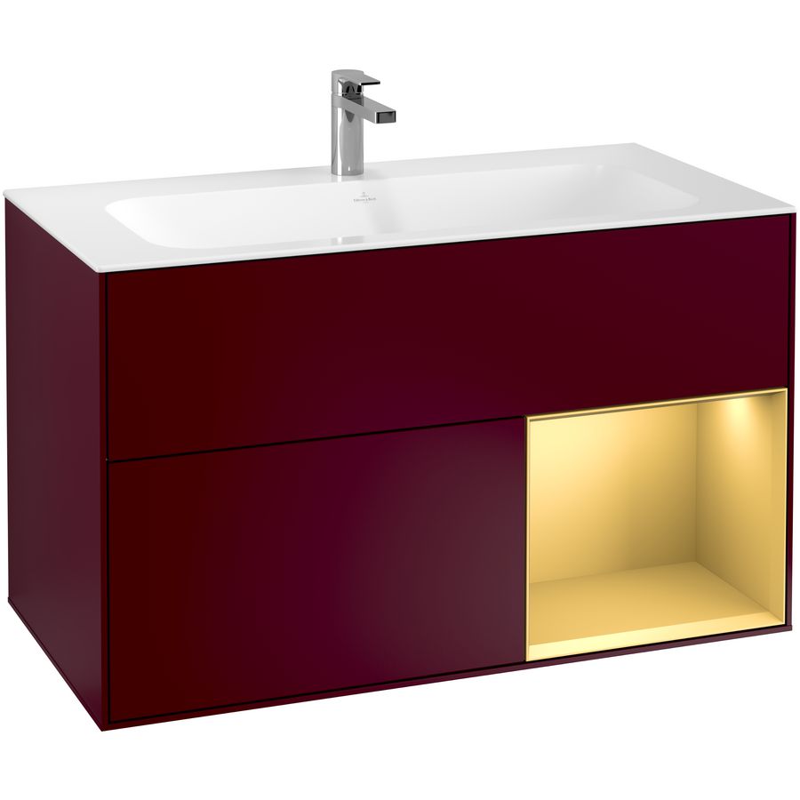 Wastafelonderkast Finion 996x591x498mm Peony Matt Lacquer F040HFHB