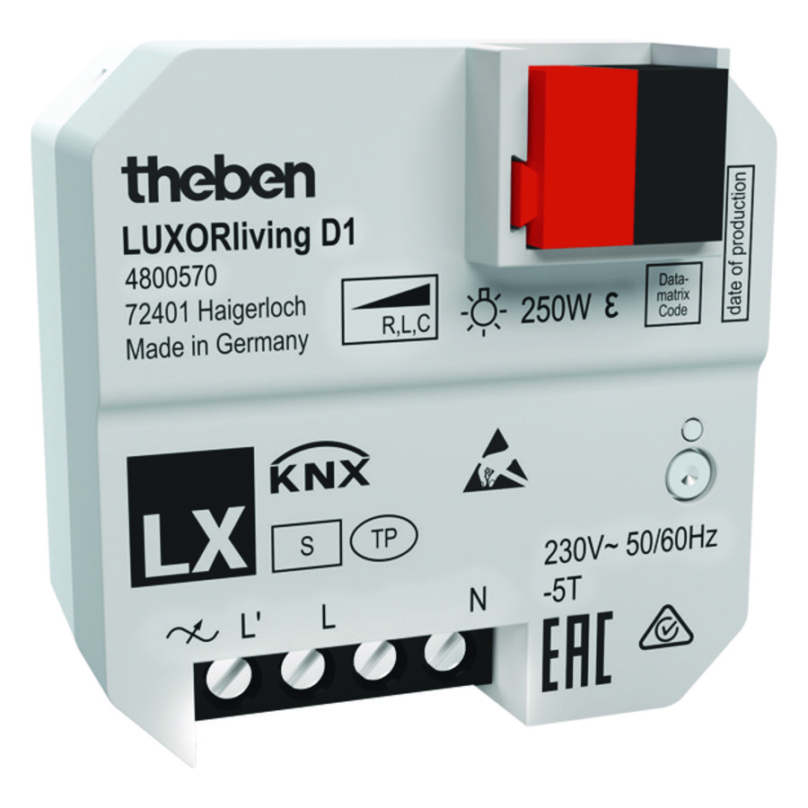 Inbouw dimactor 1 kanaal LUXORliving