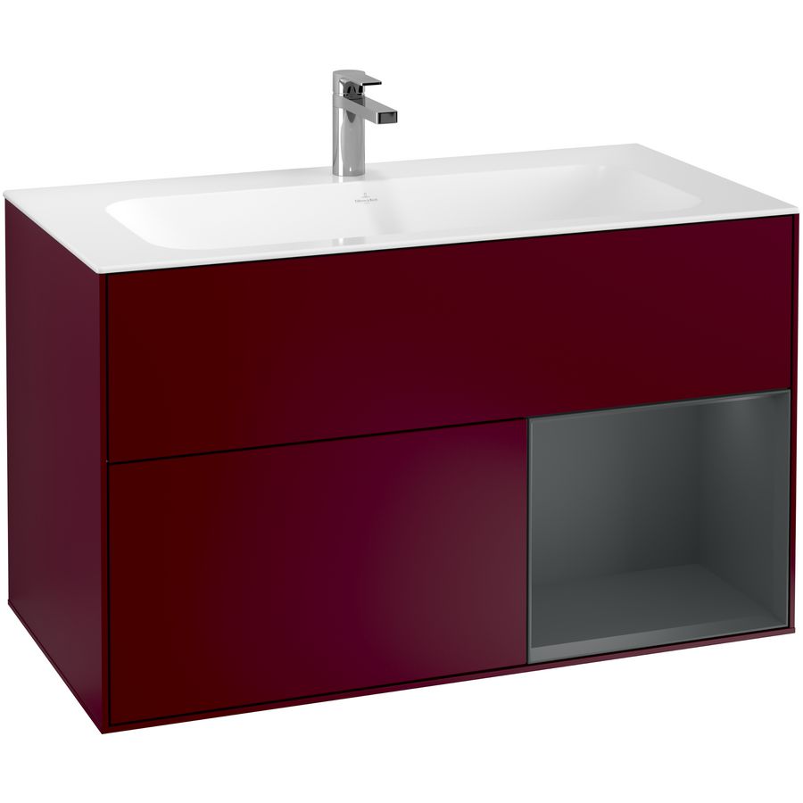 Wastafelonderkast Finion 996x591x498mm Peony Matt Lacquer F040HGHB