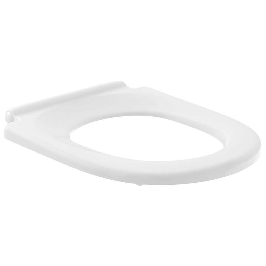 Closetzitting zonder deksel ViCare (O.novo Vita) wit Alpin AntiBac doorlopende rvs scharnier