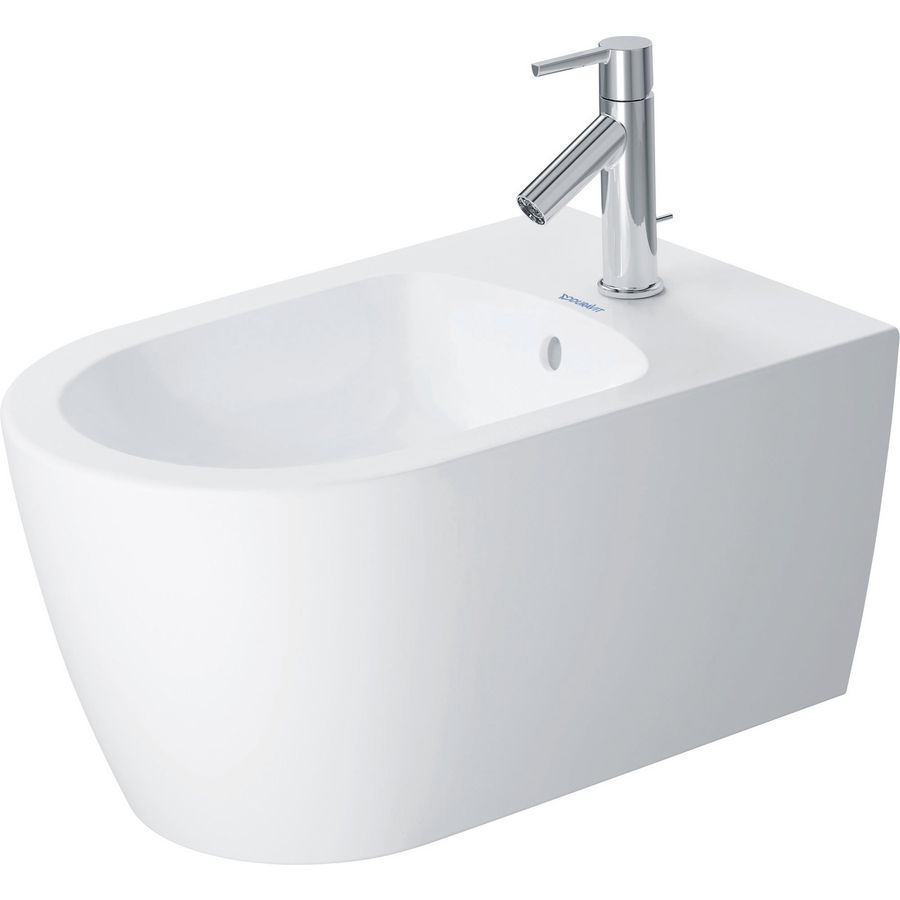 Wandbidet 570mm ME by Starck wit zijdemat,met OL,met KP,1 KG