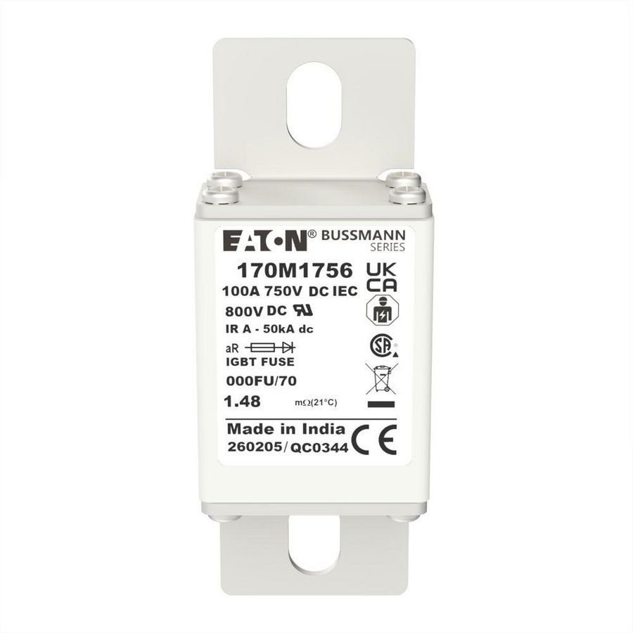 Zekering hoge snelheid 100A DC 750V 000 24x36x96mm a VVE=5