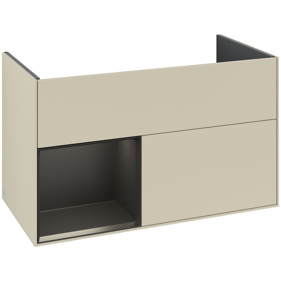 Wastafelonderkast Finion 996x591x498mm S.Grey Matt Lacquer F030PDHJ