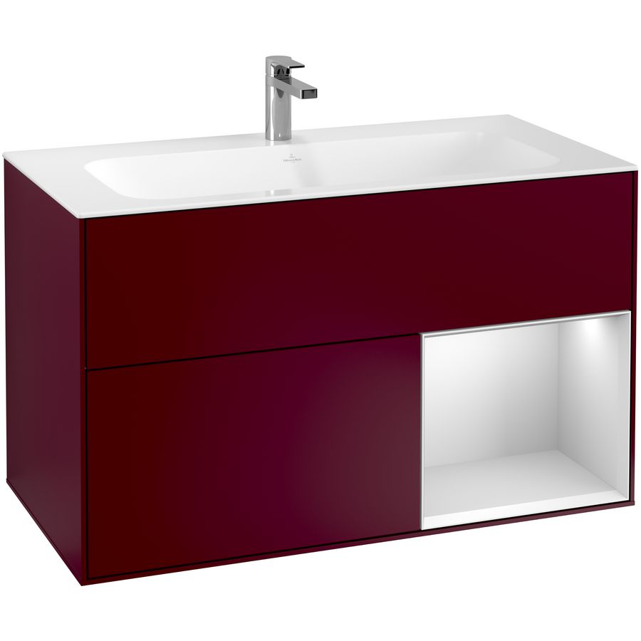 Wastafelonderkast Finion 996x591x498mm Peony Matt Lacquer F040MTHB