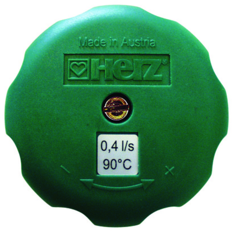 Handknop groen met schroef 2 4215 (A)W DN15 20