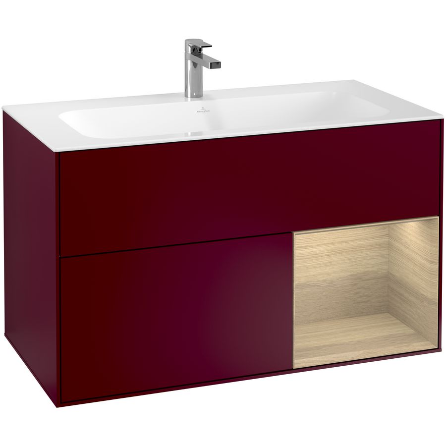 Wastafelonderkast Finion 996x591x498mm Peony Matt Lacquer F040PCHB