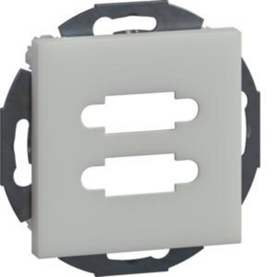 Draagplaat 2V multimedia D-Sub connector 20,5x11,4 vwit