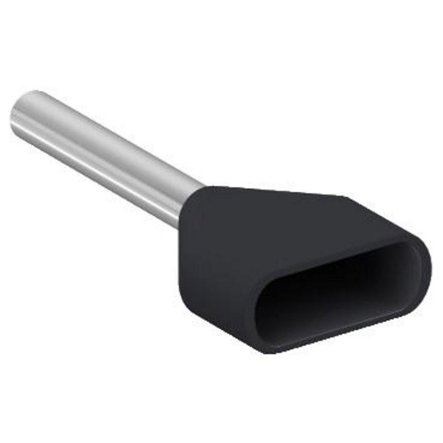 Draadbusjes Dubbel 2x1,5mm² Type Middel Zwart VVE=500