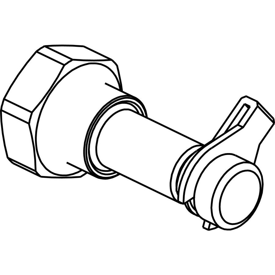 Meetnippel draad 1/2" CBI 2