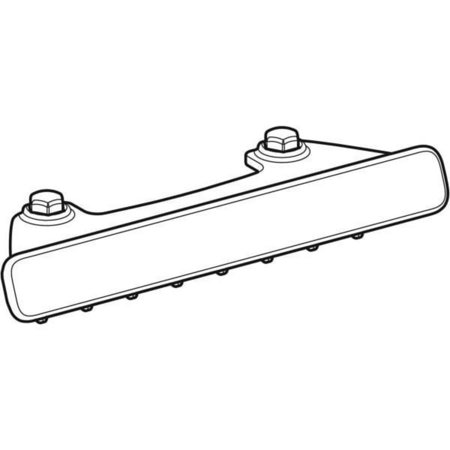 Afvoerafdekking + kaminzetstuk magneetbevestiging alpien wit