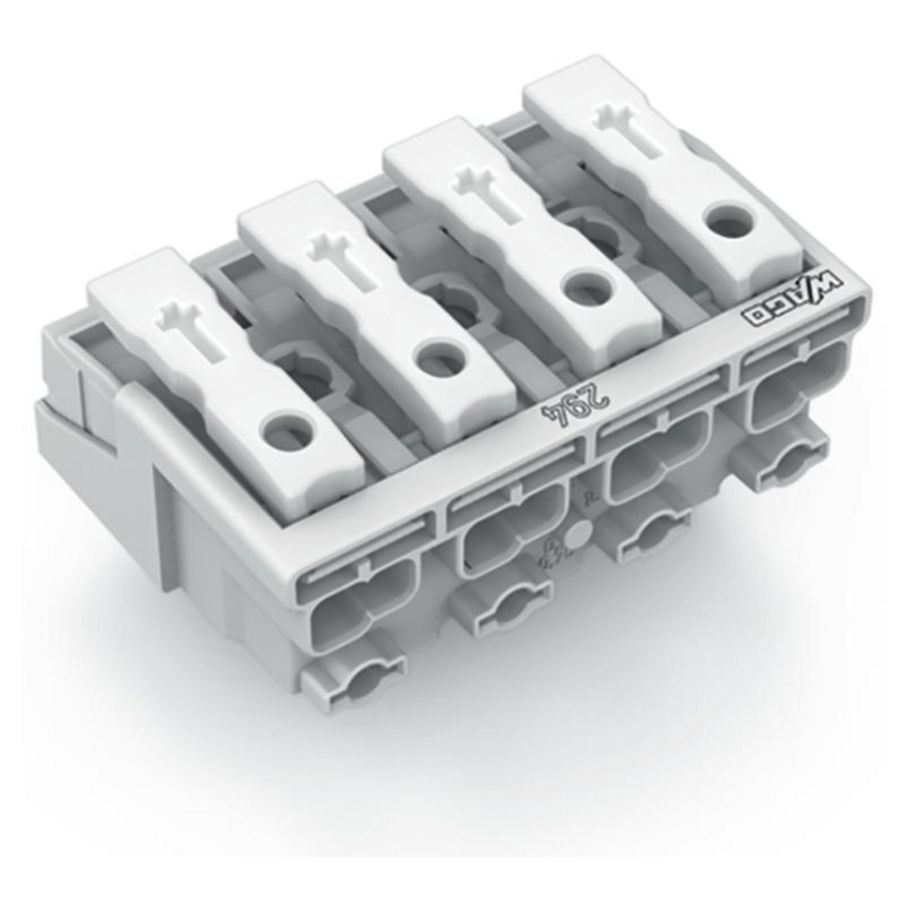 Kroonklem Drukknop extern z. PE-contact wit 294-5004 VVE=500