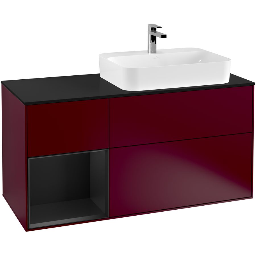 Wastafelonderkast Finion 1200x603x501mm Peony Matt Lacquer G392PDHB