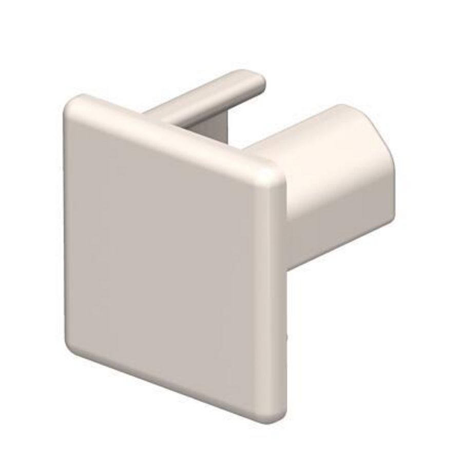 Eindstuk 15x15mm polyvinylchlorid creme wit 9001 VVE=10