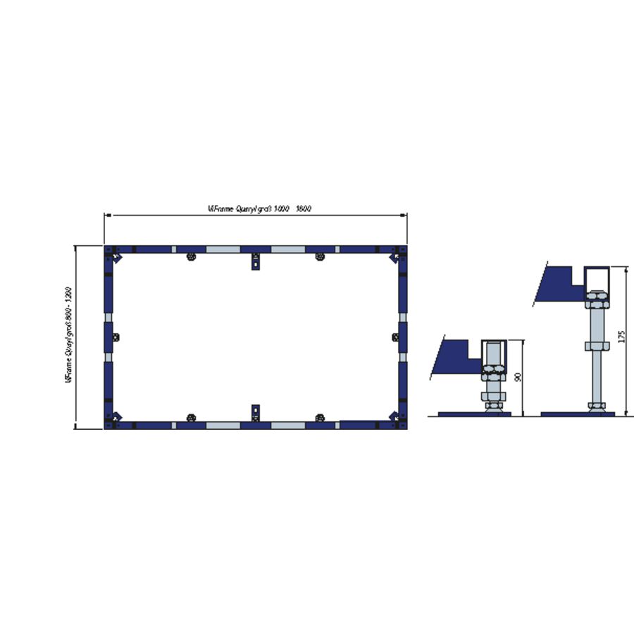 Toebehoren ViFrame v. groot douchebakken v. quaryl U91412400