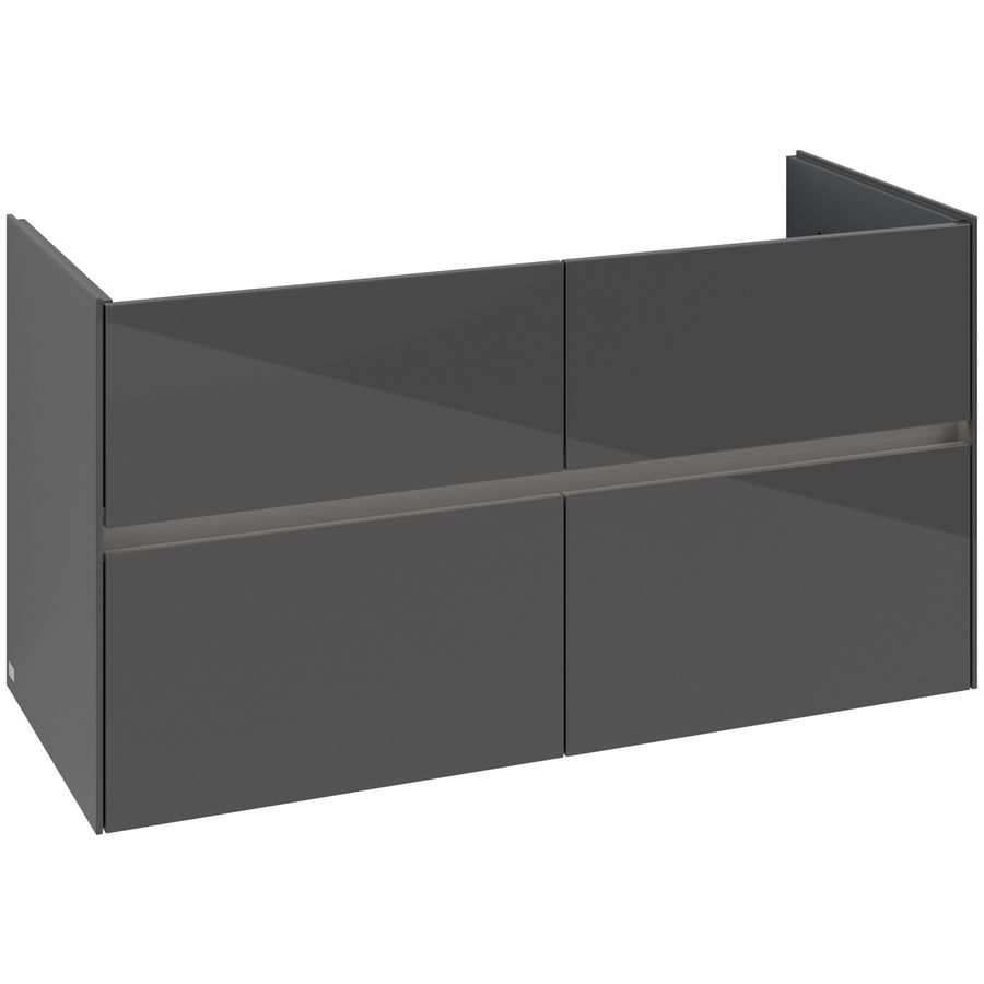Wastafelonderkast Collaro 1161x610x480mm Glossy Grey C146B0FP