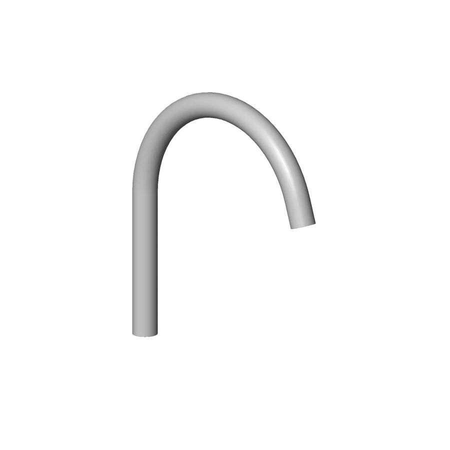 Uitloop v. wastafel staand 167mm, 5,68l/min. Champagne