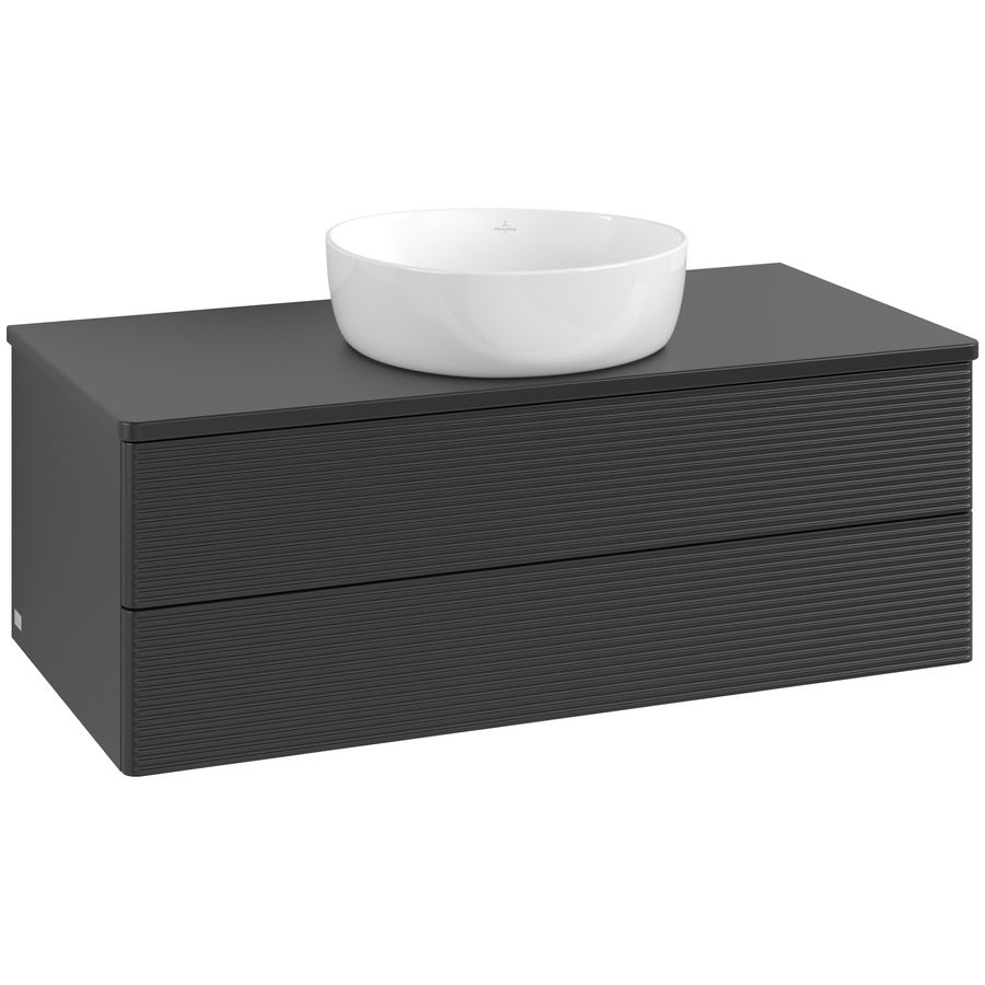 Wastafelonderkast Antao 1000x360x500mm Black Matt Lacquer L20110PD