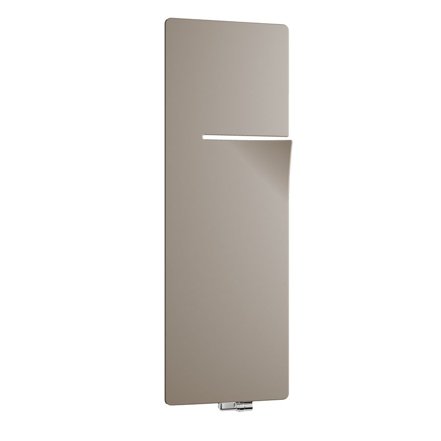 Designradiator INEO I-L = links gesloten 600x1400mm 9810 Quarts Brown