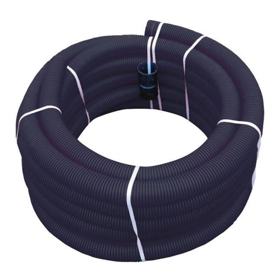 Rol a 25mtr. flexibele mantelbuis Ø36mm inw. zwart HDPE