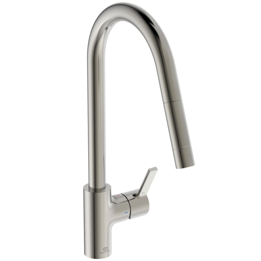 Keukenmengkraan hoge ronde uitloop silver storm (rvs-look) Gusto