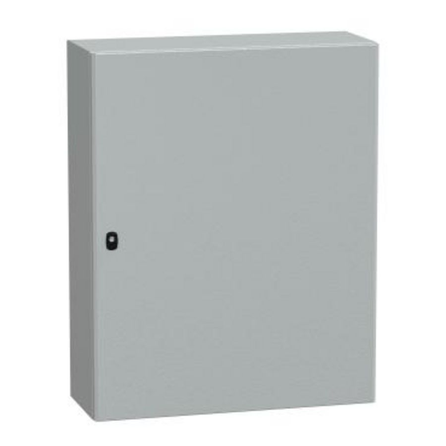 Volle deur Montageplaat 1000x800x300mm IP66/IK10 Spacial S3D