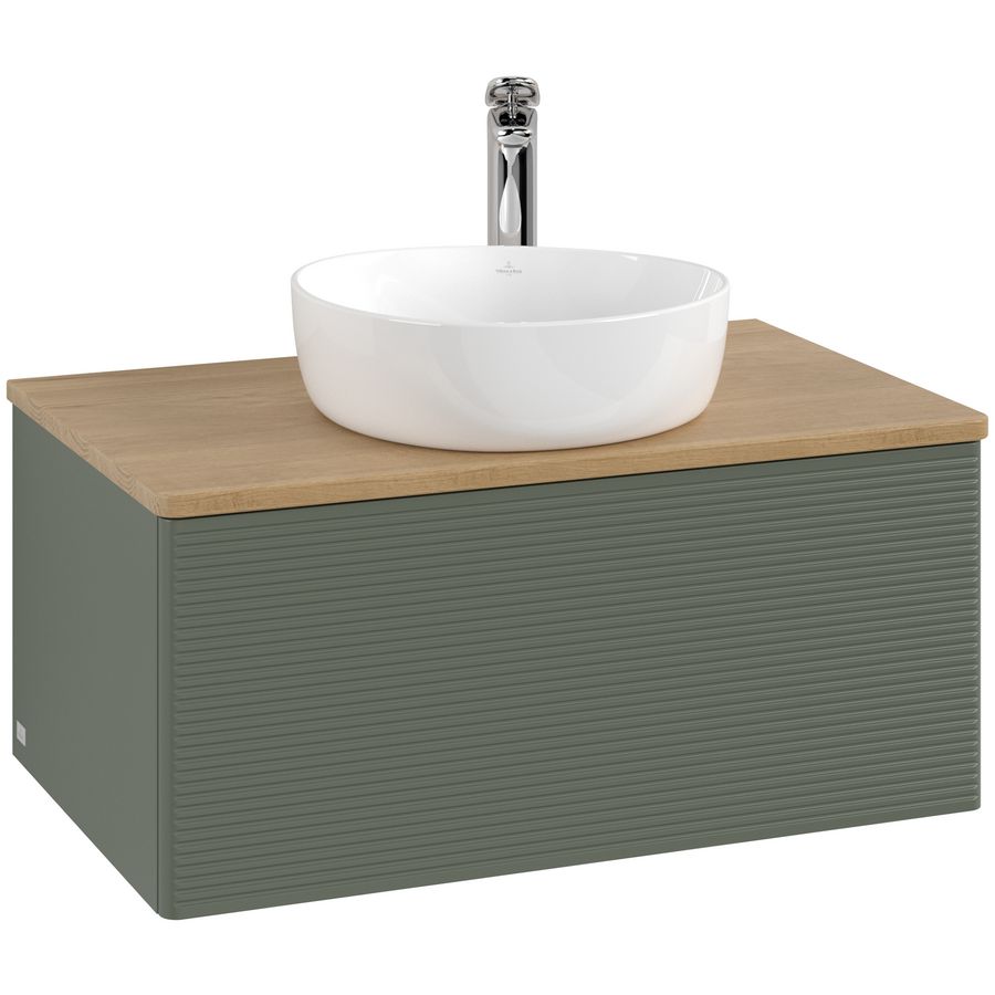 Wastafelonderkast Antao 800x360x500mm L.Green Matt Lacquer K30151HL