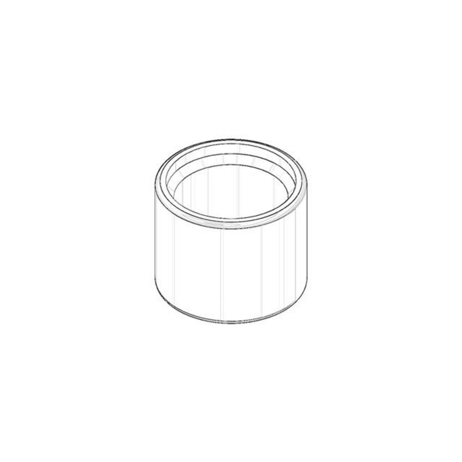Kapje 24,7x20mm Mat Wit