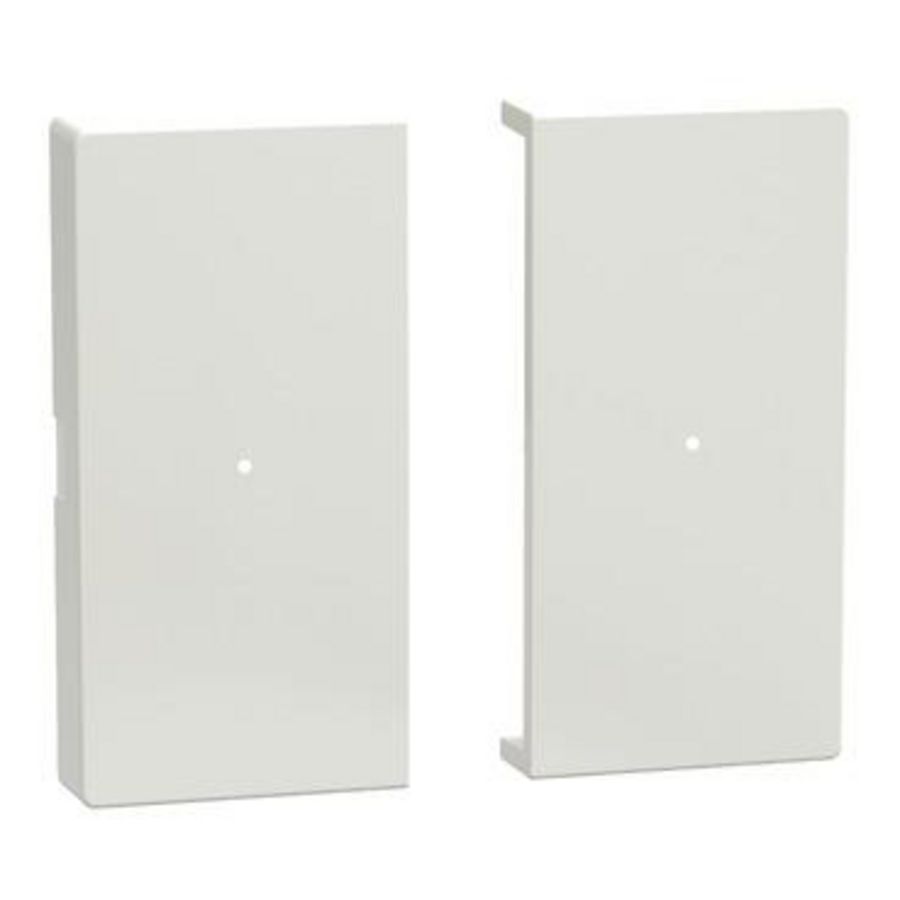 Rocker 2-gang push-button module polar white glossy System M