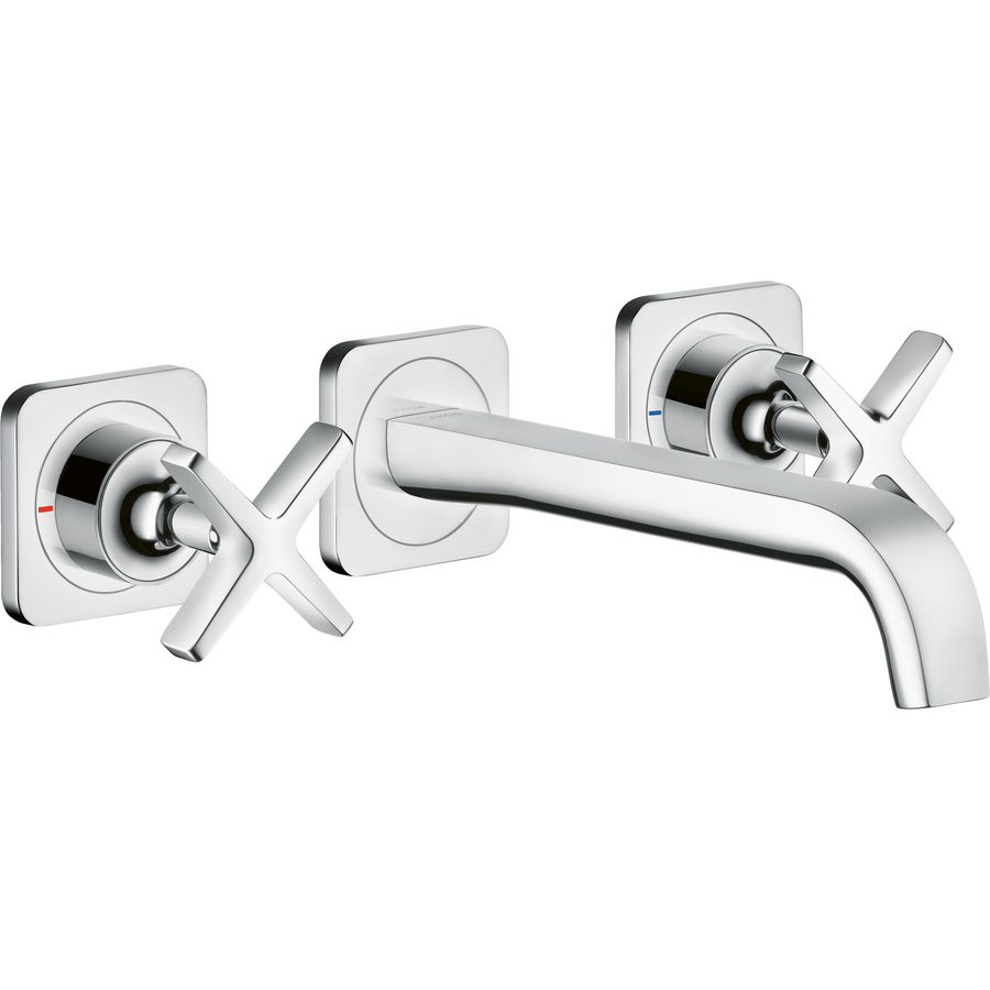AXOR Citterio E 3-gats wastafelkraan Wand chroom