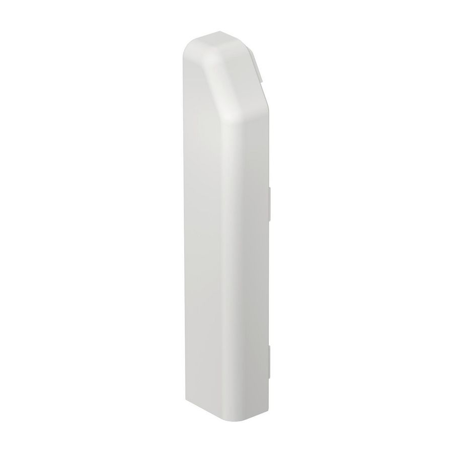 Eindstuk links SL 20x110 9010 polyvinylch. puur wit VVE=10