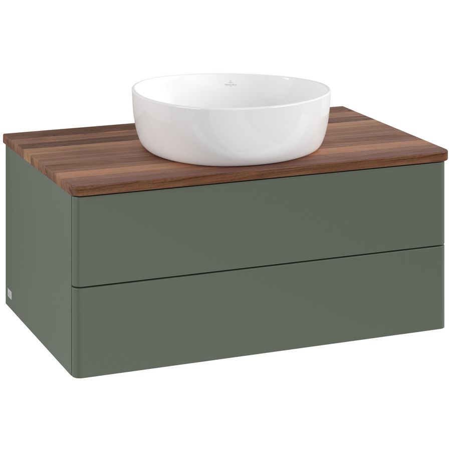 Wastafelonderkast Antao 800x360x500mm L.Green Matt Lacquer L19012HL