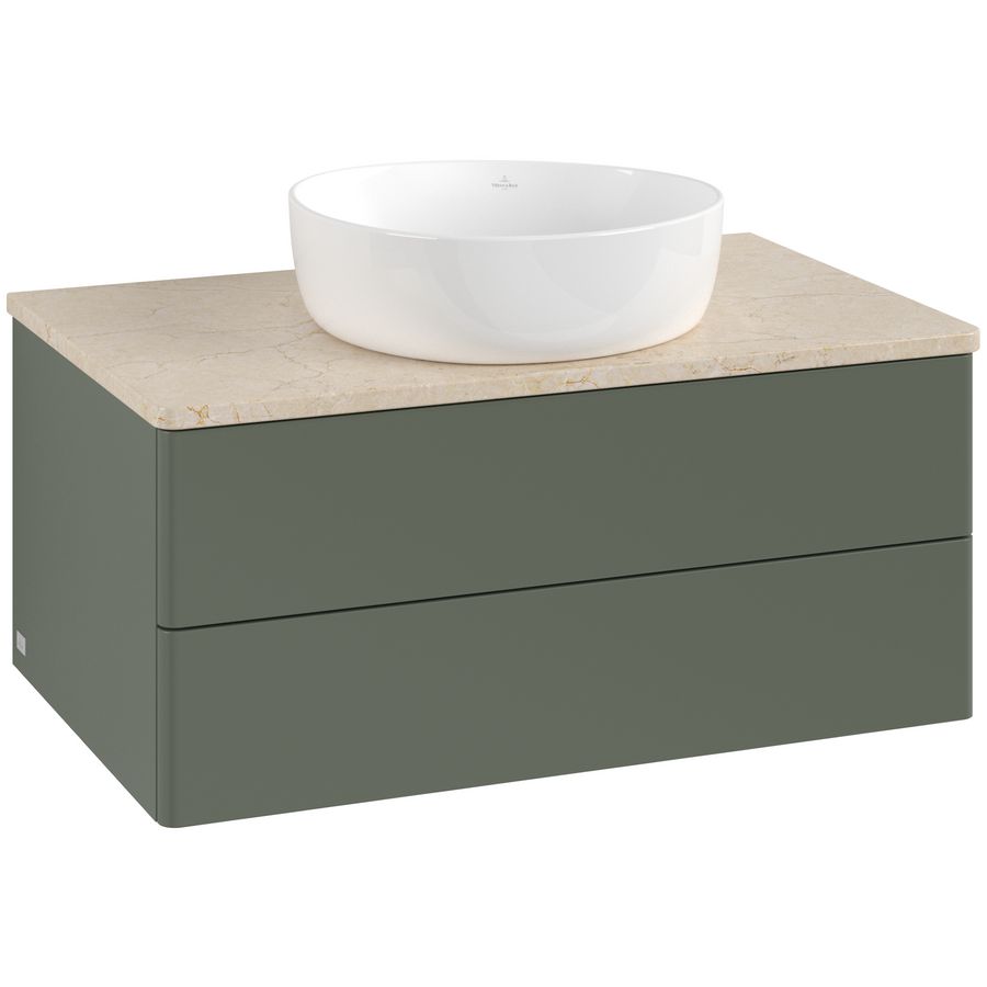 Wastafelonderkast Antao 800x360x500mm L.Green Matt Lacquer L19013HL