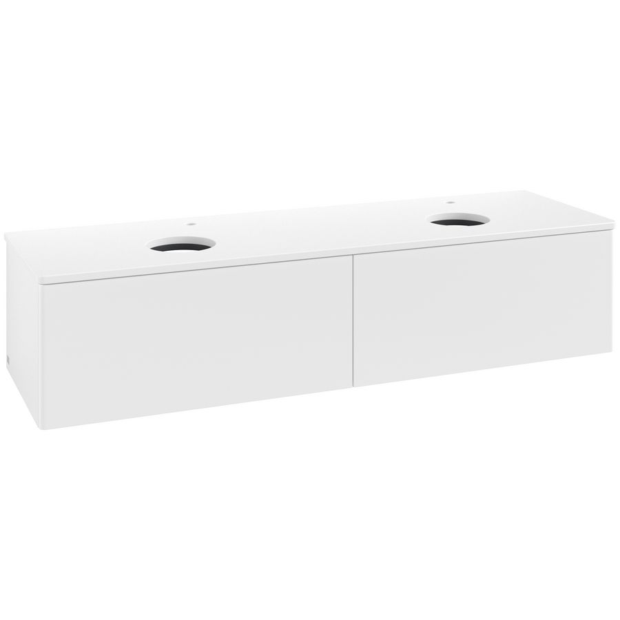 Wastafelonderkast Antao 1600x360x500mm White Matt Lacquer K39050MT