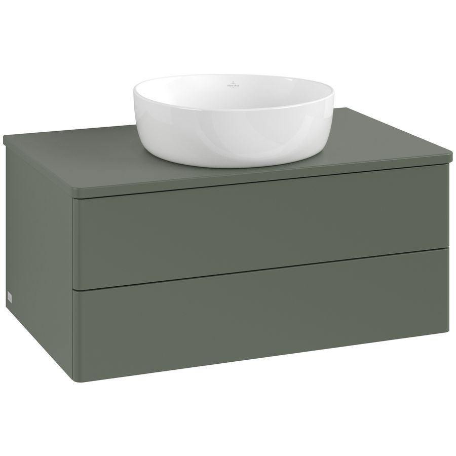 Wastafelonderkast Antao 800x360x500mm L.Green Matt Lacquer L19050HL