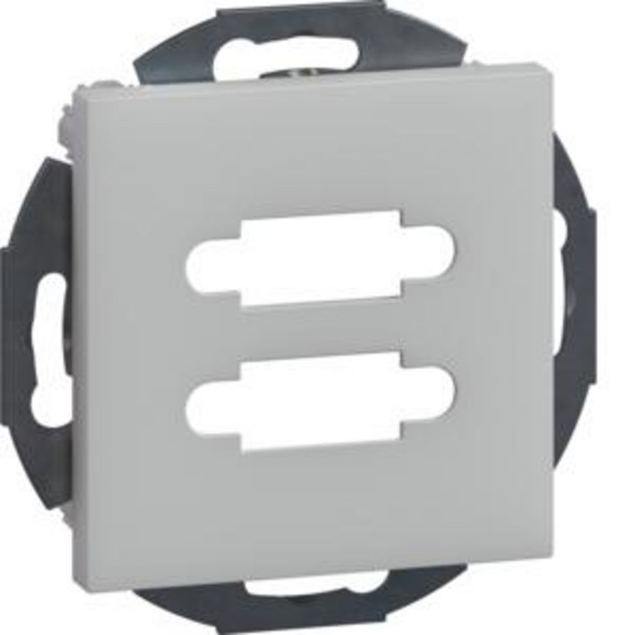 Draagplaat 2V multimedia D-Sub connector 20,5x11,4 lgr.