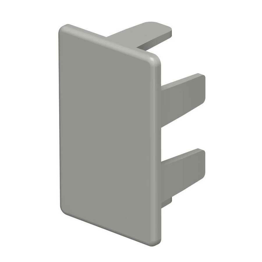 Eindstuk 25x40mm polyvinylchlorid steengrijs VVE=10