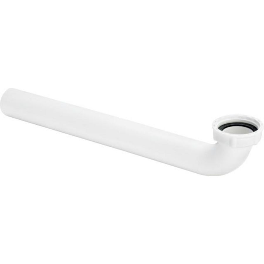 Aansluitbocht 1 1/4x300 kunststof/wit