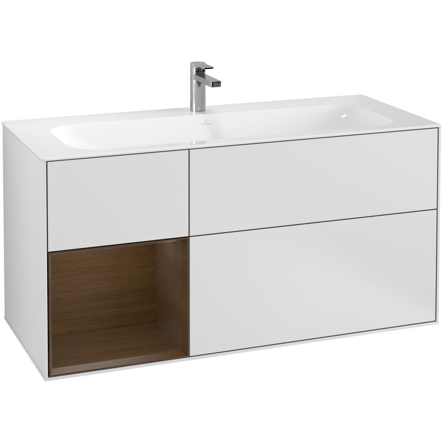 Wastafelonderkast Finion 1196x591x498mm White Matt Lacquer F060GNMT