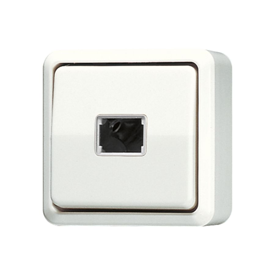 Impulsdrukker AP600 wit 1-polig met meldc.