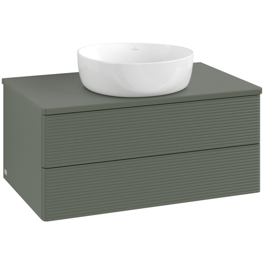 Wastafelonderkast Antao 800x360x500mm L.Green Matt Lacquer L19110HL