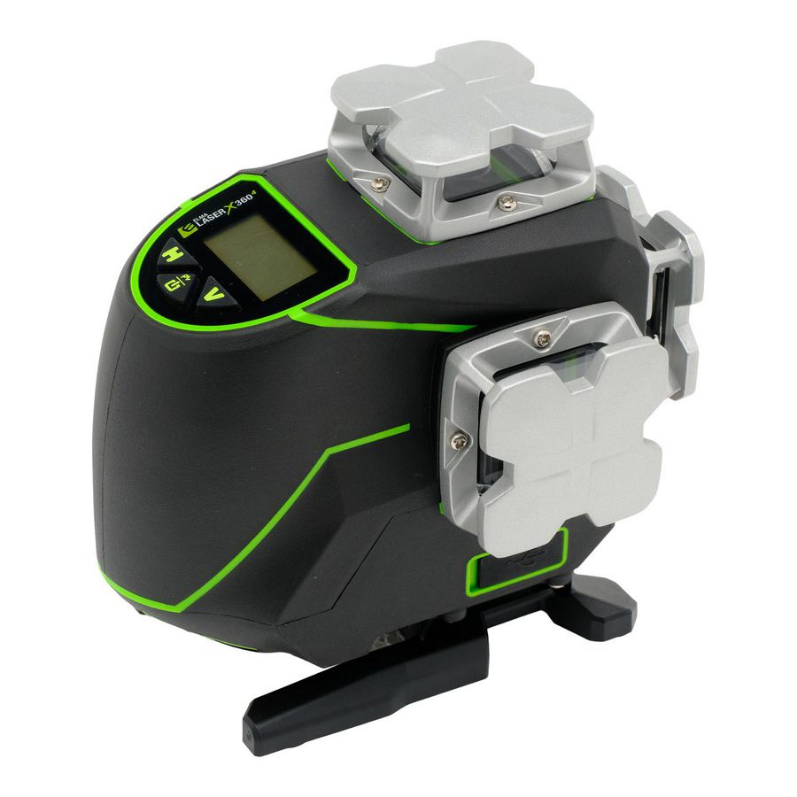3D Multilijnlaser met groene laser 4x360° tot 40 meter