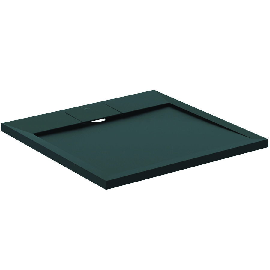 Douchebak I.LIFE ultra flat solid composiet 70x70cm vierkant zwart