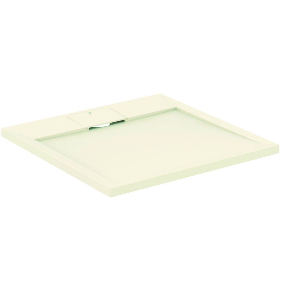 Douchebak I.LIFE ultra flat solid composiet 70x70cm vierkant zandbeige