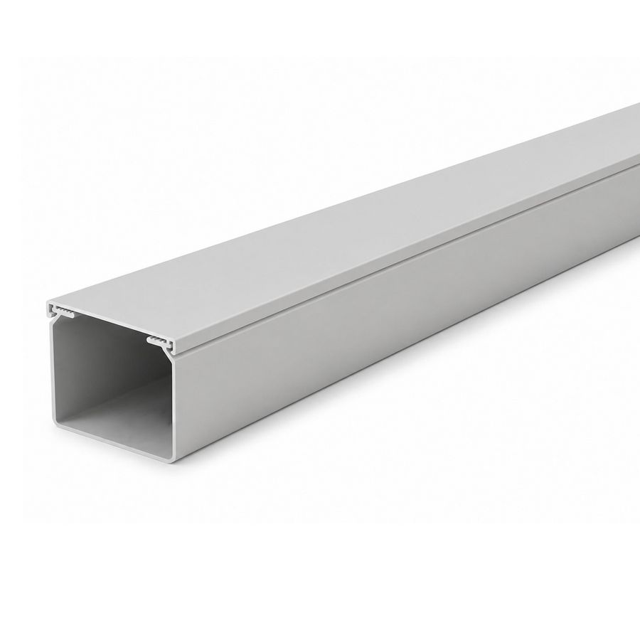 Lengte a 2m. kabelkanaal 25x25mm grijs met folie