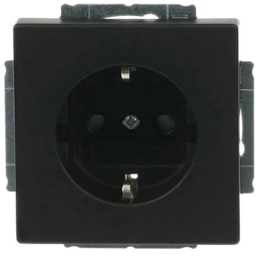 Wandcontactdoos ra kv centraalplaat schroef inb f-matzwart (2300 EUCB-885)