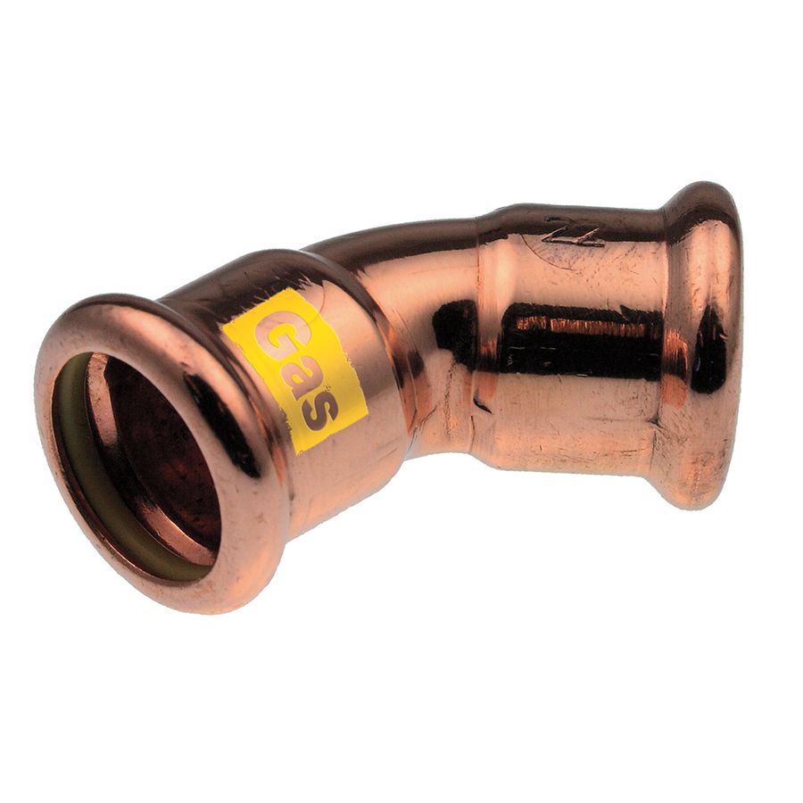 Bochtkoppeling 45° XPress CU-G 22x22mm G7041