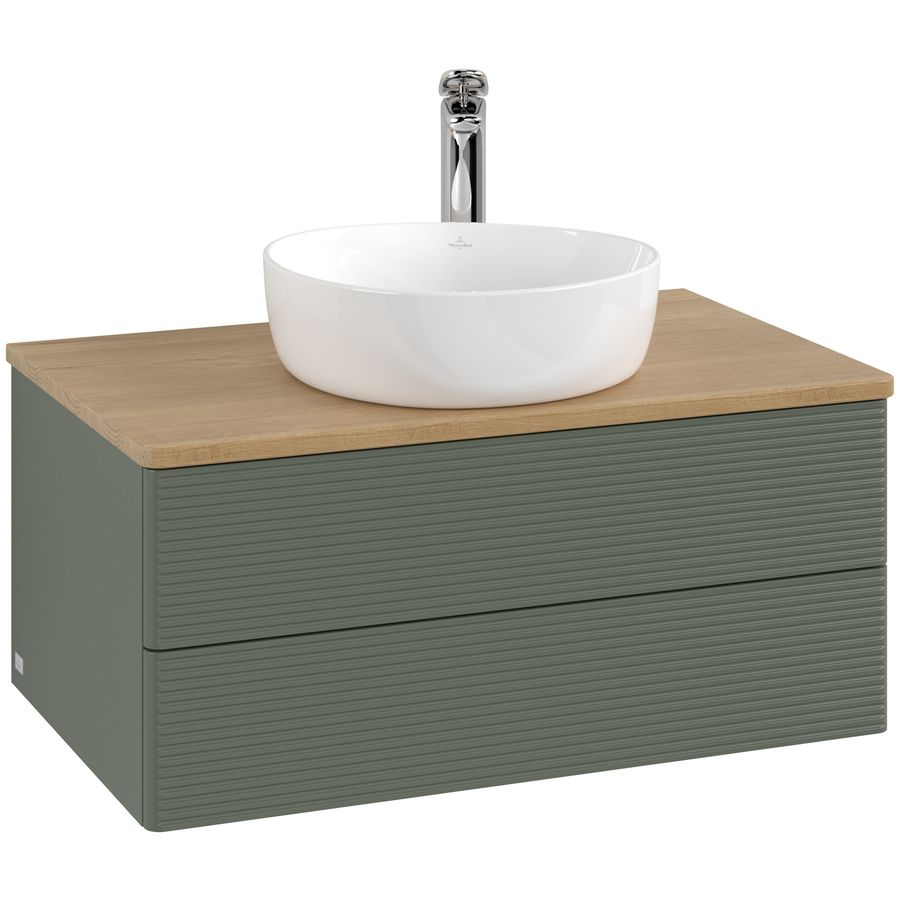 Wastafelonderkast Antao 800x360x500mm L.Green Matt Lacquer L19151HL