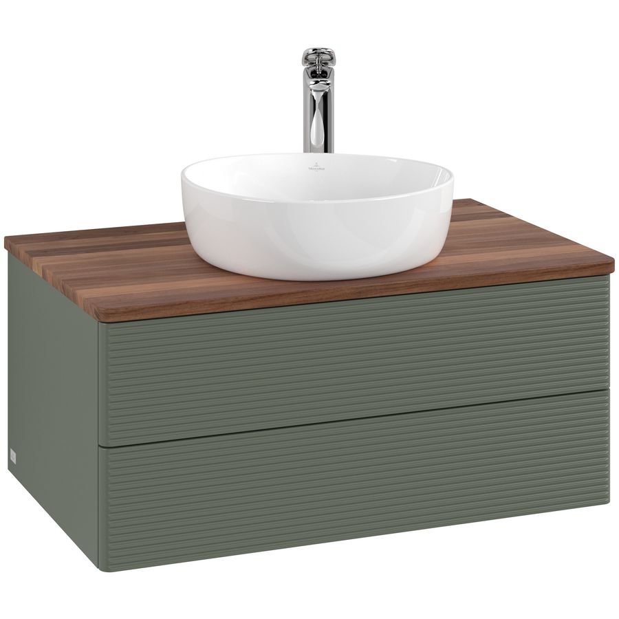 Wastafelonderkast Antao 800x360x500mm L.Green Matt Lacquer L19152HL