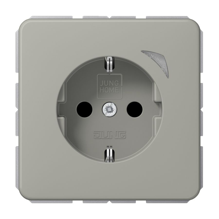 Wandcontactdoos CD500 platina Saf.+ HOME