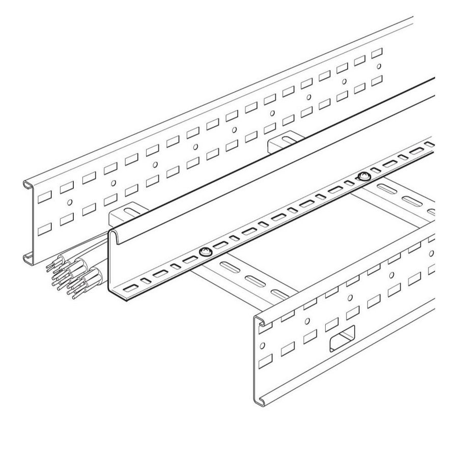 Lengte a 3m. Scheidingsschot RVS316 H150